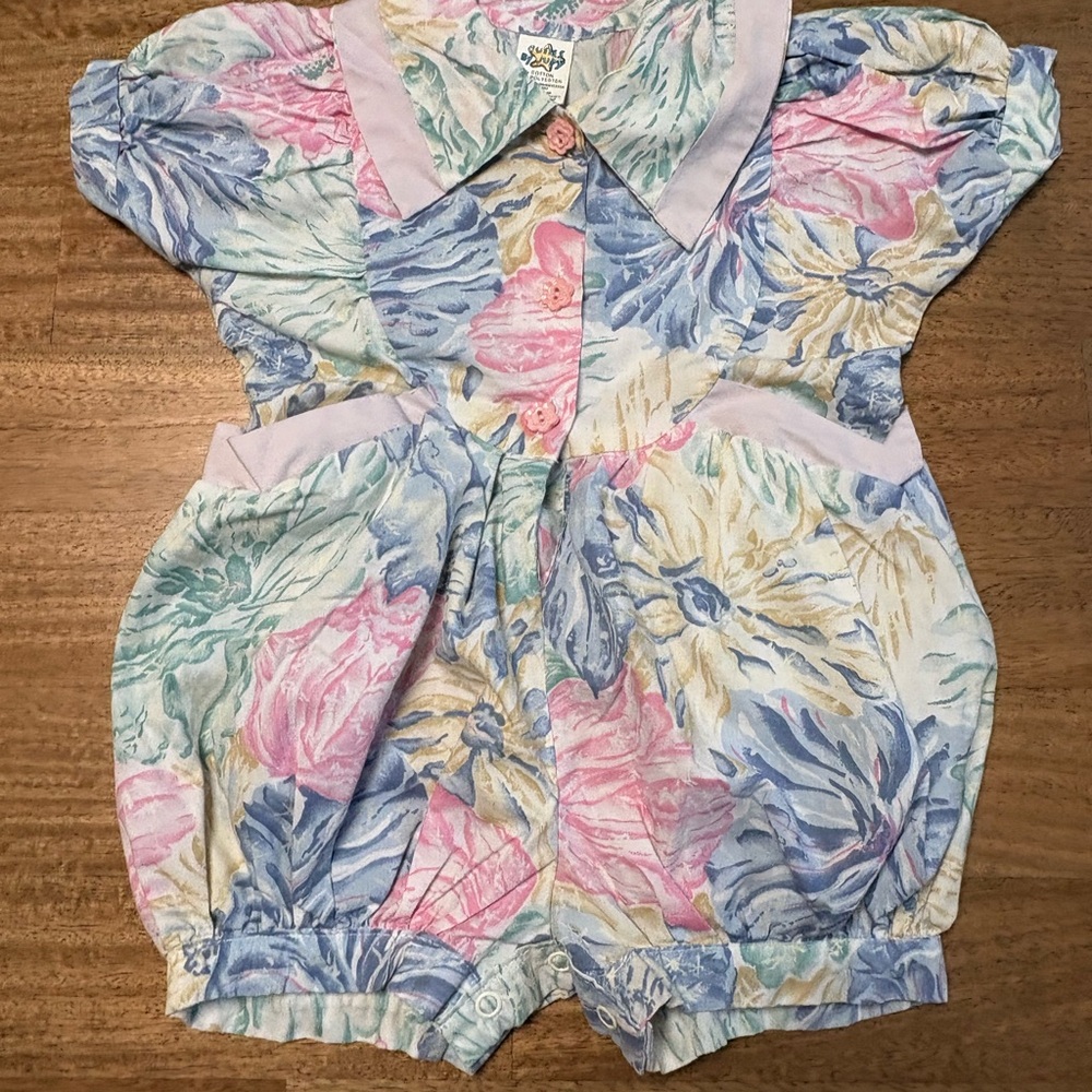 Vintage Floral Romper 90’s